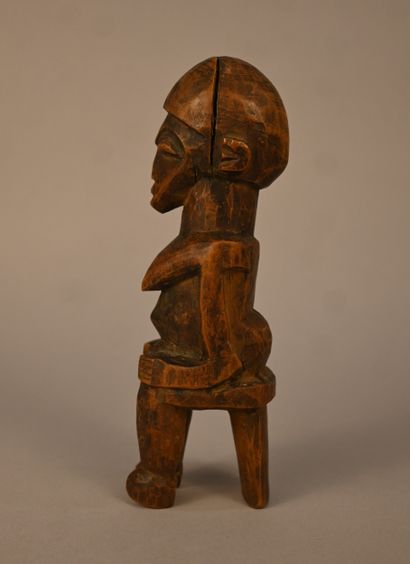Lobi - Burkina Fosa - Seated female wooden...