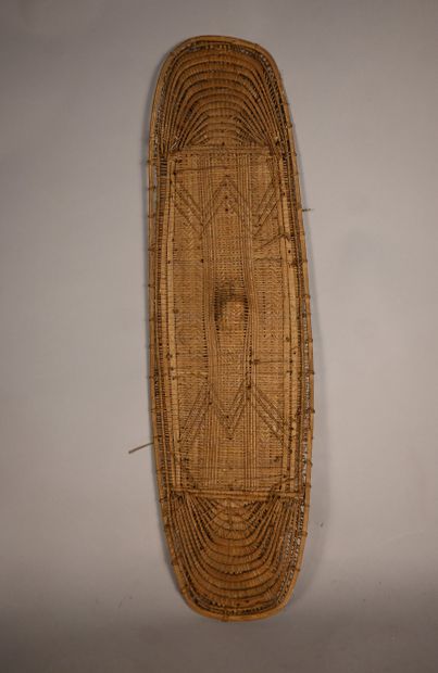 Tetela-Mbesa war shield, DR Congo, wood and...