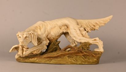 Royal Dux (Bohemia) - Polychrome porcelain...