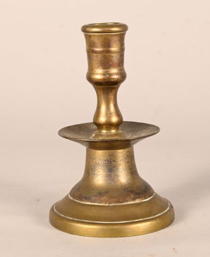 Brass candlestick, 17th century
Turned brass...