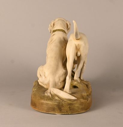 Royal Dux (Bohemia) - Polychrome porcelain...