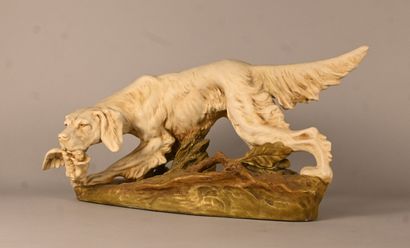 Royal Dux (Bohemia) - Polychrome porcelain...