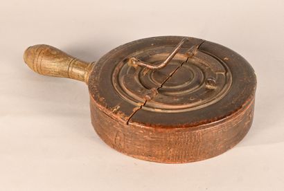 Painted wooden collection box, 18th century
Turned...
