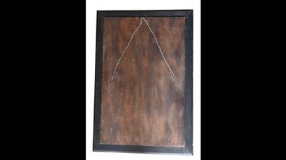Knitter-Duro glazed ceramic wall mirror,...