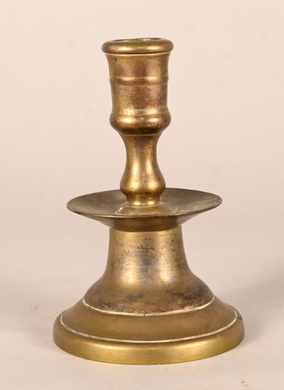 Brass candlestick, 17th century
Turned brass...