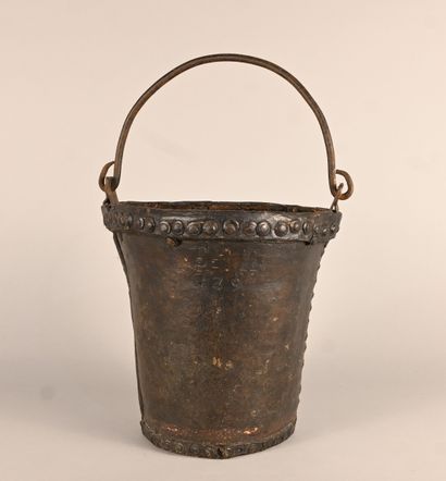 Leather fire bucket, 18th century work
Truncated...
