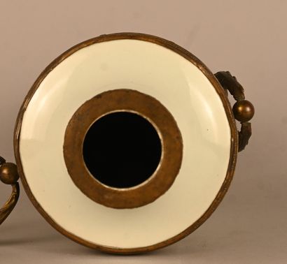 Sèvres porcelain vase mounted in gilt bronze...