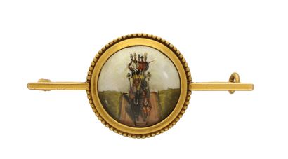 English rock crystal Essex brooch, late 19th...
