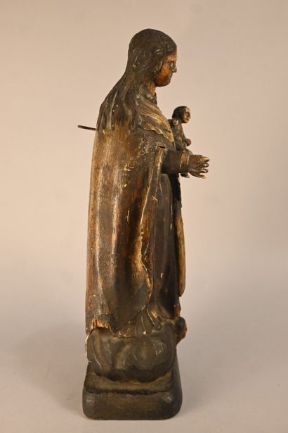 Virgin and Child, wood, Southern Germany...