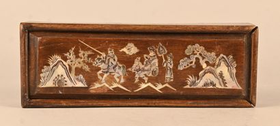 Vietnamese wooden box with mother-of-pearl...