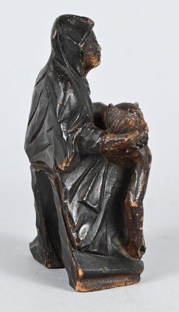 Carved wood Pietà, Europe, 18th century
A...