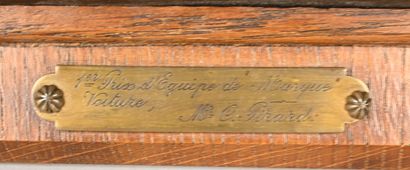 Bronze trophy plaque Rallye automobile Shell...