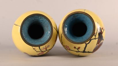Pair of Japanese cloisonné vases, Meiji period
Pair...