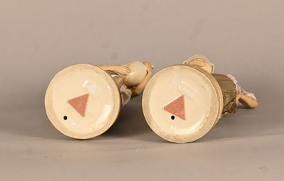 Pair of Royal Dux Bohemia porcelain water...