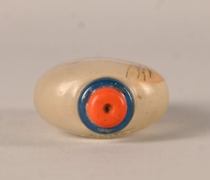 Internally painted glass snuff bottle, China,...