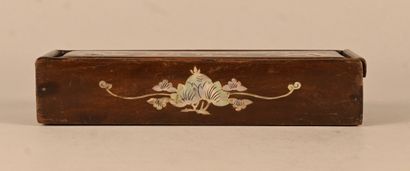 Vietnamese wooden box with mother-of-pearl...