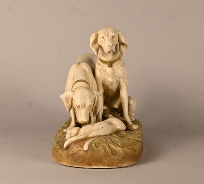 Royal Dux (Bohemia) - Polychrome porcelain...