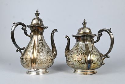 800 silver coffee and tea service, Italy,...