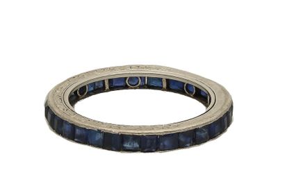 Art Deco sapphire eternity ring
Set with...