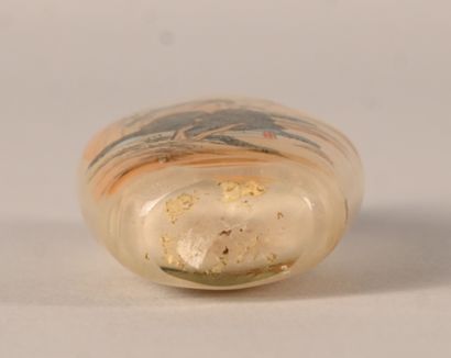 Internally painted glass snuff bottle, China,...