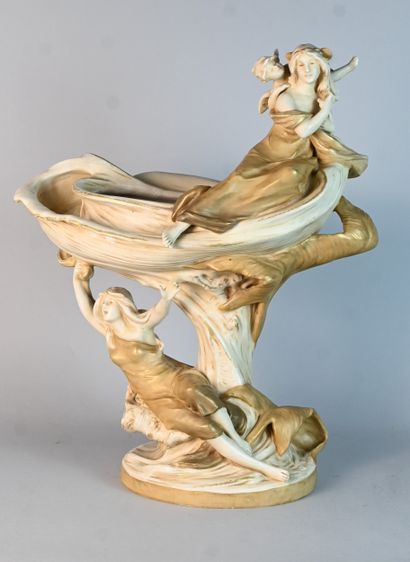 Royal Dux porcelain jardinière, Art Nouveau...
