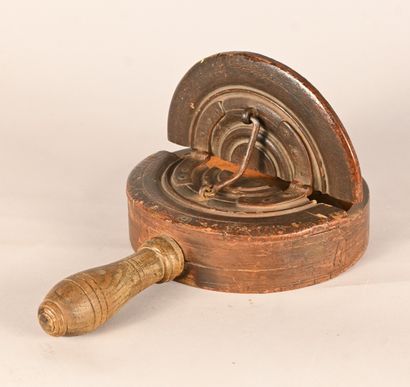 Painted wooden collection box, 18th century
Turned...