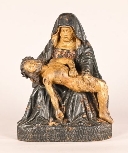 Wooden Pieta (probably pine), Germany, circa...