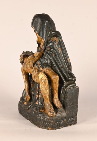 Wooden Pieta (probably pine), Germany, circa...