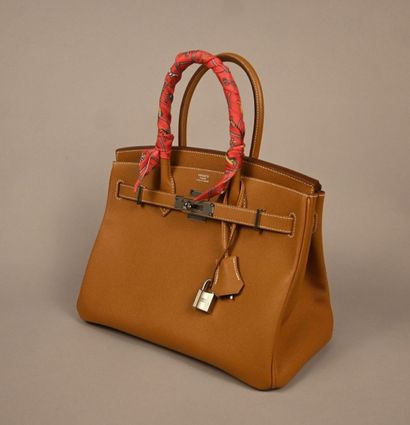Hermès Birkin 30 in Etoupe Epsom leather,...