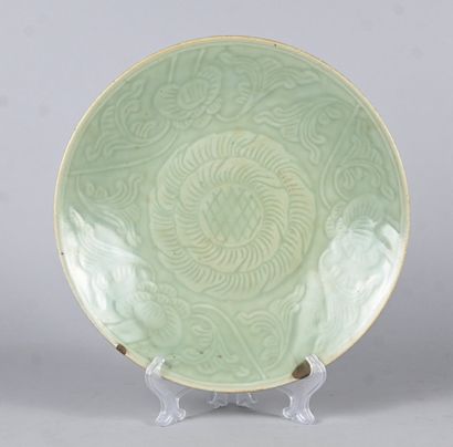 Celadon porcelain dish, China, probably Song...
