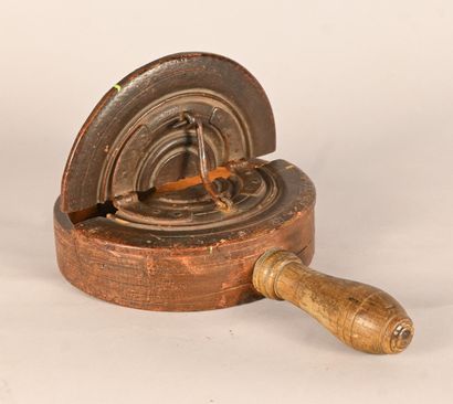 Painted wooden collection box, 18th century
Turned...