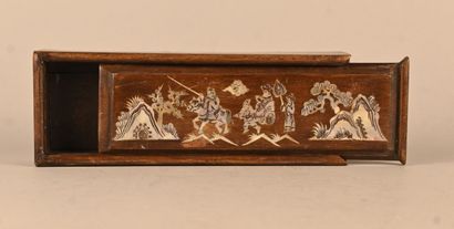 Vietnamese wooden box with mother-of-pearl...