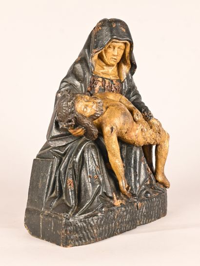 Wooden Pieta (probably pine), Germany, circa...