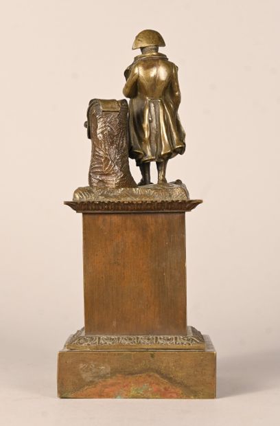 Napoleon Bonaparte, bronze sculpture on base,...