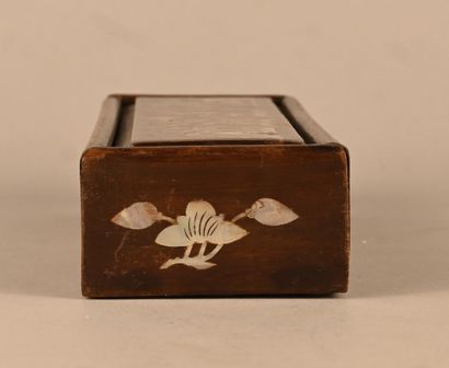 Vietnamese wooden box with mother-of-pearl...