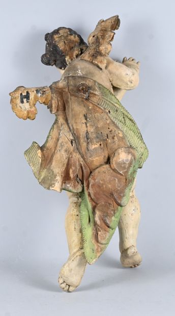Baroque wooden angel, 17th-18th century
Polychromed...