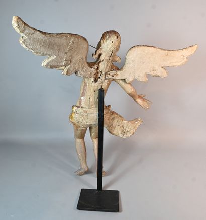 Ange ailé en bois sculpté, XVIIe siècle
Sculpture...