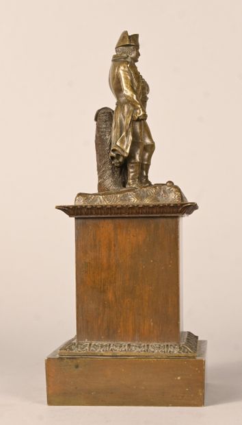 Napoleon Bonaparte, bronze sculpture on base,...