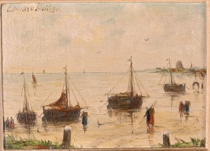 Edward Portieltje (1861-1949) - Seascape...