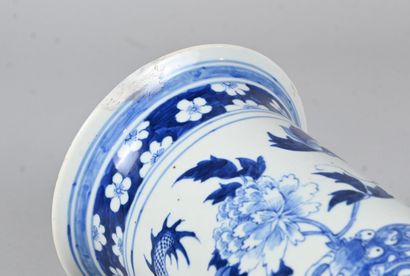 Pair of large Chinese blue and white porcelain...