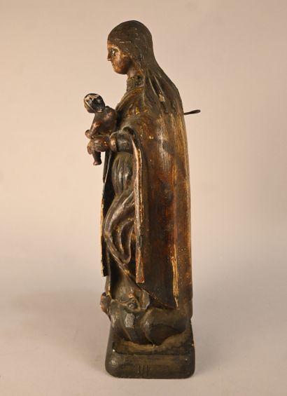 Virgin and Child, wood, Southern Germany...