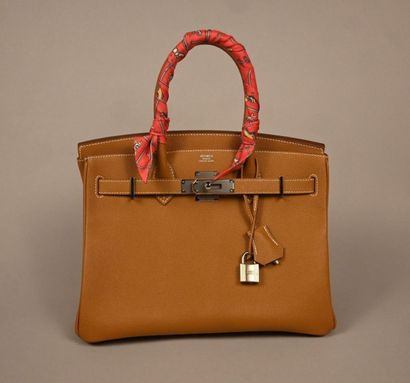 Hermès Birkin 30 in Etoupe Epsom leather,...