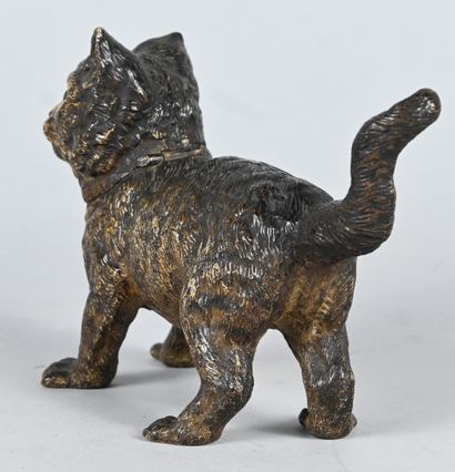 Cat-shaped inkwell, Vienna (Bergman), late...