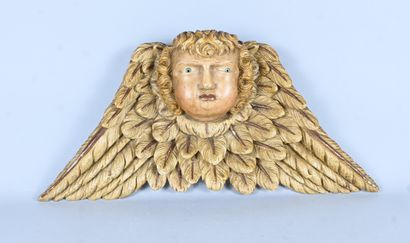 Baroque carved and gilded oak angel head
Decorative...
