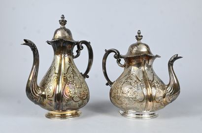800 silver coffee and tea service, Italy,...