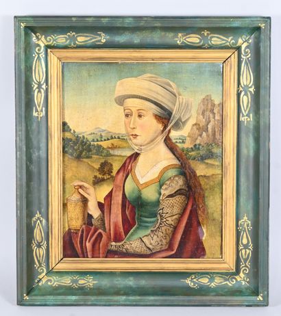 Renaissance Portrait of a Woman, oil on panel,...