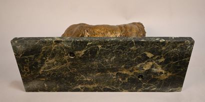 Bronze police dog after D. H. Chiparus -...