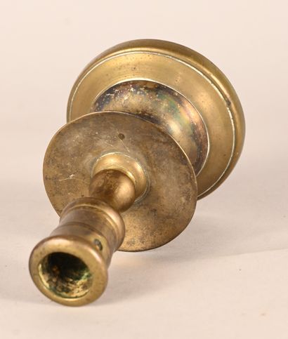 Brass candlestick, 17th century
Turned brass...