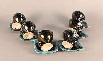 Vallauris Atelier 58 ceramic coffee service,...