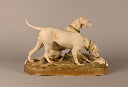 Royal Dux (Bohemia) - Polychrome porcelain...